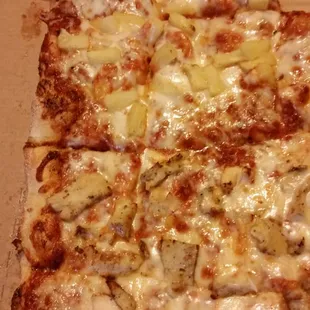 Half chicken half pineapple "big square deal "