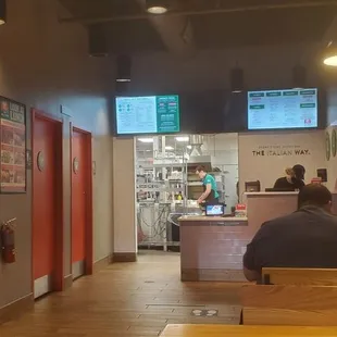 Order at the counter