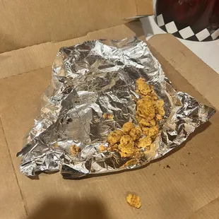 Someone else's eaten food.