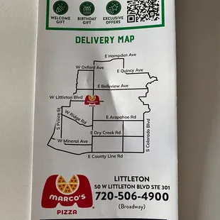 This is the delivery area. I hope they expand it so they can include more local residents.