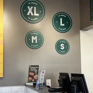 the front desk of the restaurant