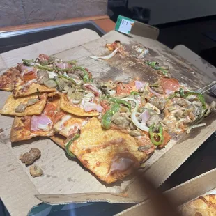 This is the pizza delivered to us today! My manager Joyce was rewarding her team only to be given this as a result!