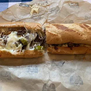 Steak, cheese with mushroom sub with added jalapeños. I would order again
