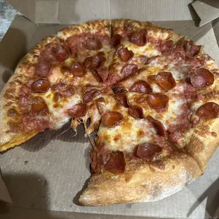 Delivered with a missing slice!