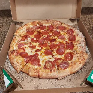 Pepperoni pizza