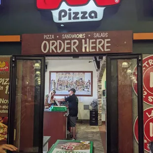 Pickup window in Family Video