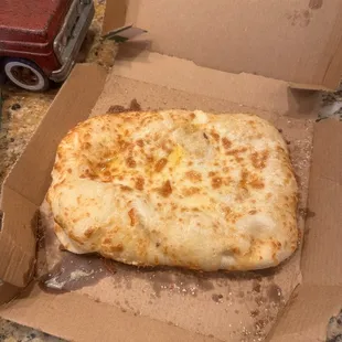 Uncut cheese bread
