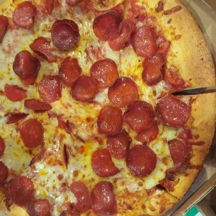 Pepperoni pizza