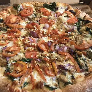 Chicken florentine xl pizza