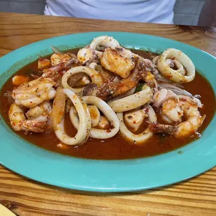 Shrimp and Calamari w/ Dry Ranchera