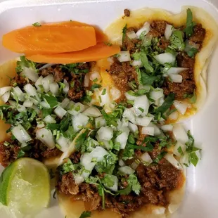 Adobado street tacos (as good as San Diego&apos;s)