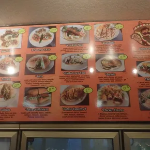 extensive menu