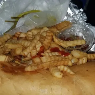 Already ate 1/2 the fries. Lol