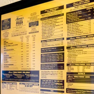 sushi and sashimi, menu