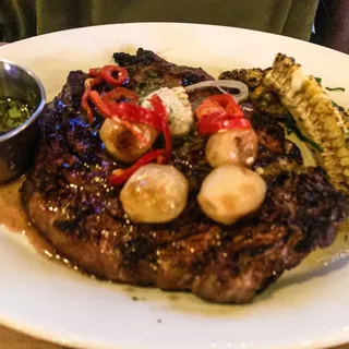 WOOD GRILLED 12 OZ RIBEYE*