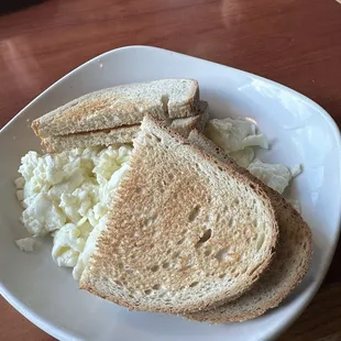Egg whites and toast