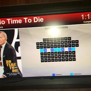 Screen Outside Each Theater