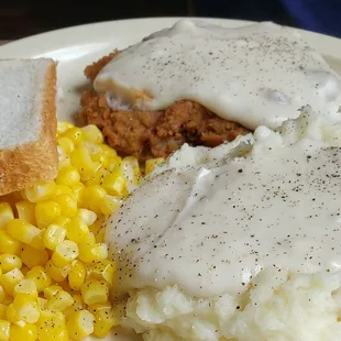 Country fried steak ... daily special today.