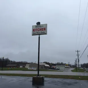 a sign for a restaurant