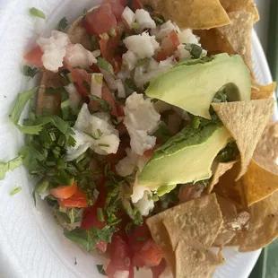 Ceviche tostada