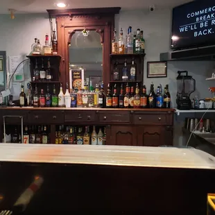 the bar