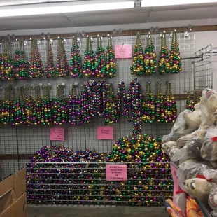 Way cool all the Mardi  Gras supplies