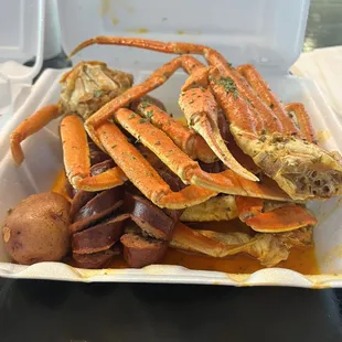 Crab leg box