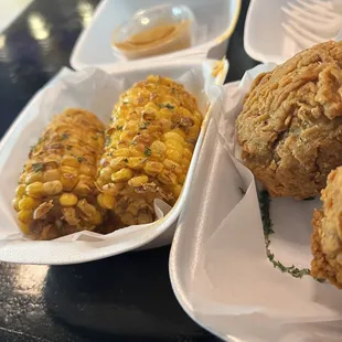 chicken wings and fried chicken, food