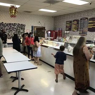 people standing in line