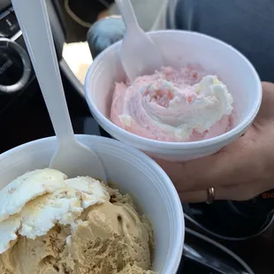 Butterscotch crunch and rose