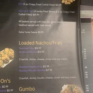 New Menu