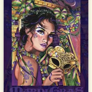 Happy Mardi Gras let the good times roll!! "Laissez les bons temps rouler" the official Mardi Gras poster for 2022