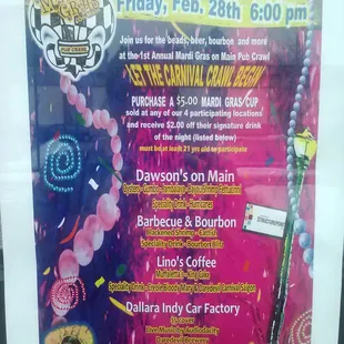 Pub Crawl on Main Street in Speedway.