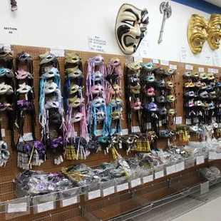 Mardi Gras masquerade masks