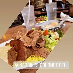 My usual. Beef/gyro plate.