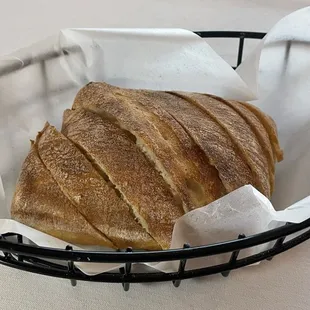 Complimentary focaccia