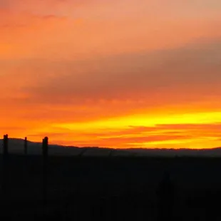 Sunsets are so beautiful here.