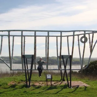The Spirit Ship.. an art tribute at the top of the hill!