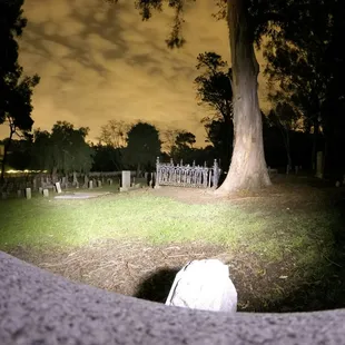 Spooky graveyard