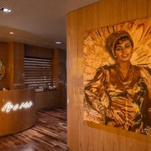 interior, host stand of Marea Beverly Hills