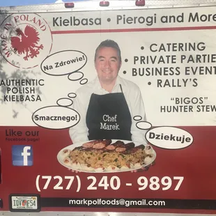 Marek's Kielbasa &amp; Perogi Polish Food Truck, Downtown Tampa