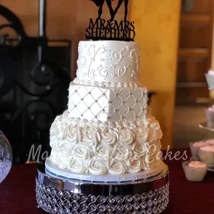 Wedding cake serves 80