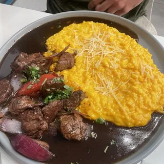 Risotto en salsa de Huancaina