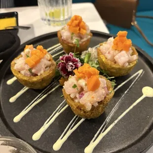 Tostones Rellenos Ceviche