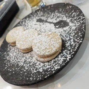 two cookies on a plate