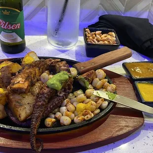 Octopus &amp; Pilsen beer