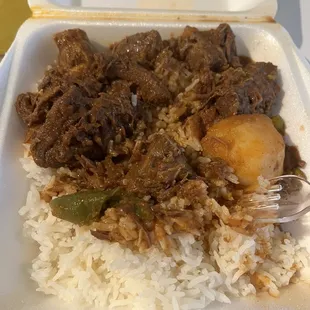 Beef machado (I only got 1 potato which was disappointing)