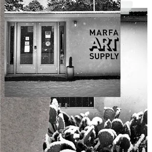 December 2020 Marfa Art Supply snow day
