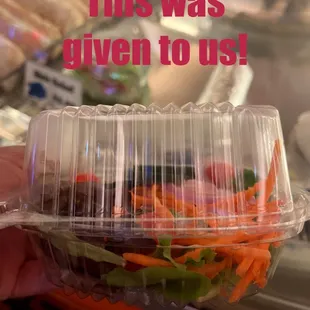 this was given to us