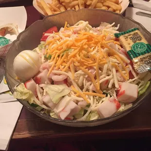 Seafood salad - it&apos;s huge!
